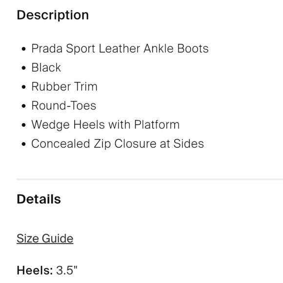 Gorgeous buttery soft prada wedge - Picture 5 of 5